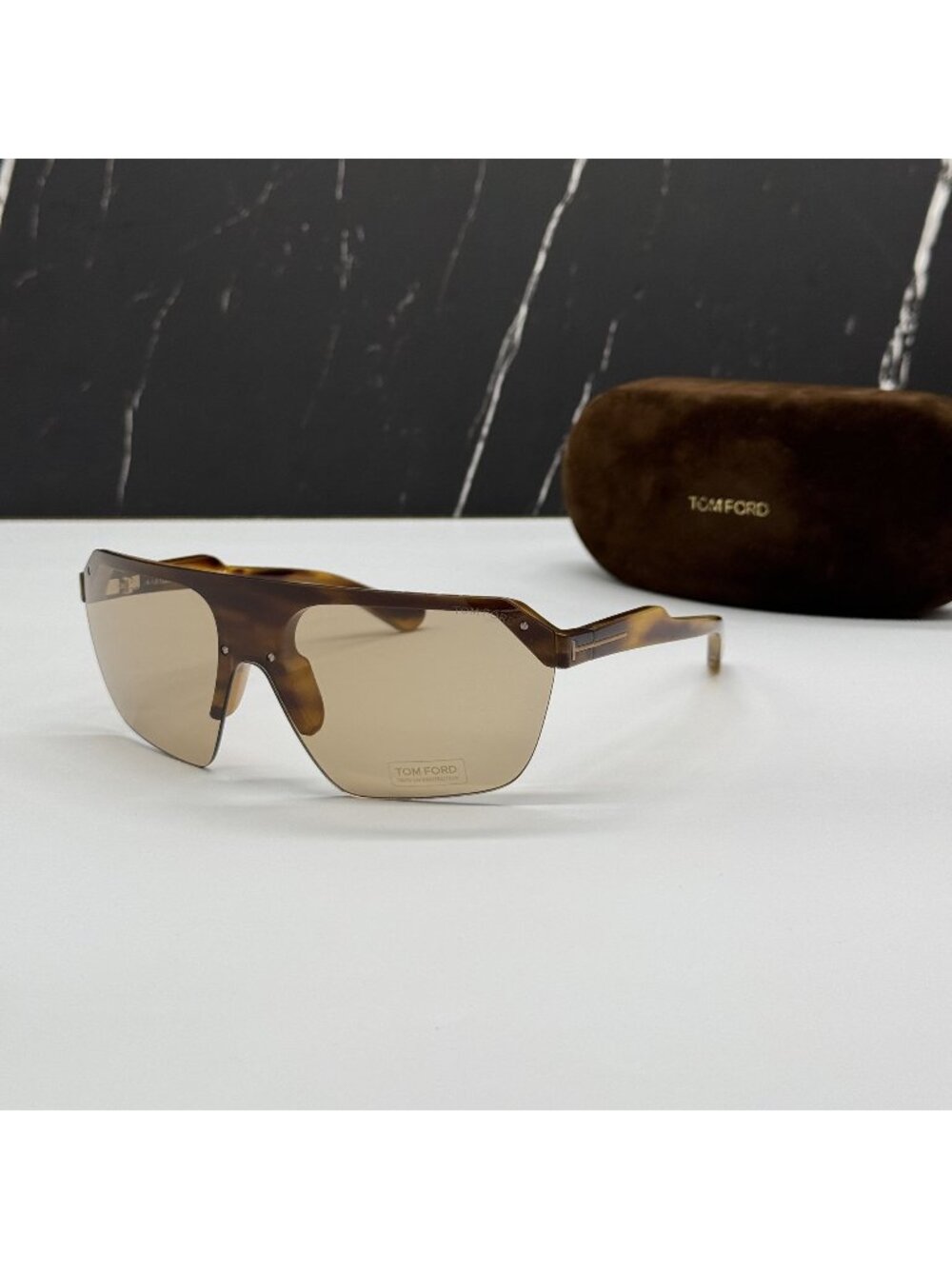 NEW TOM FORD RAZOR TF797 55E HAVANA/BROWN UNISEX SHIELD SUNGLASSES FT0797
